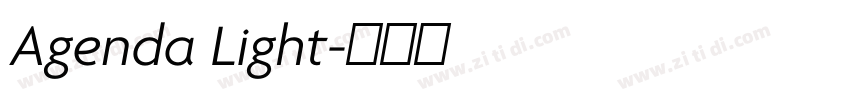 Agenda Light字体转换